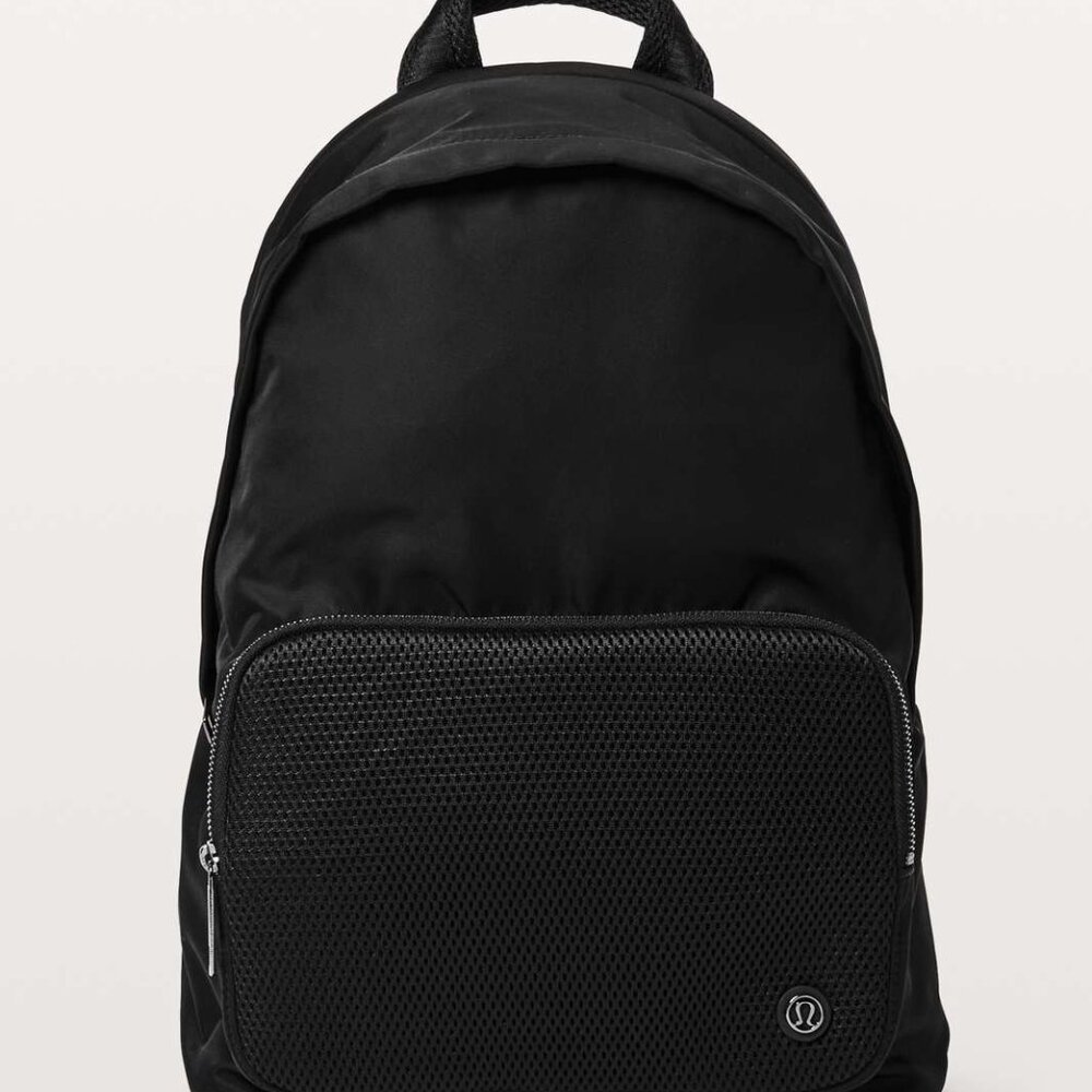 Lululemon Black Everywhere Backpack Mesh 17L Office Travel Commute